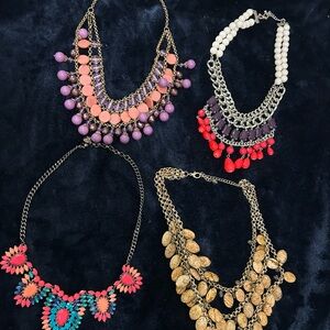 Stella & Dot, Bebe, & BCBG Multicolor Statement Necklace Collection